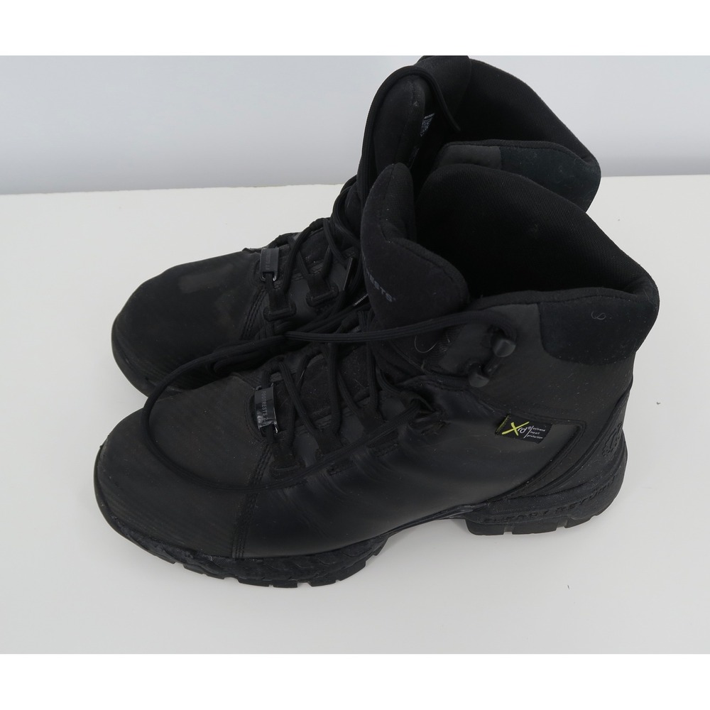 Hytest Footrests Mens Black Leather Work Boots‎ ASTM F2413 18 Size 11.5
